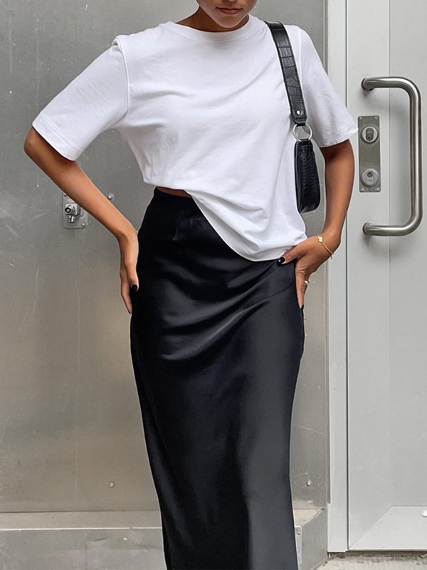 Utility Satin Maxi Skirt - Image 2