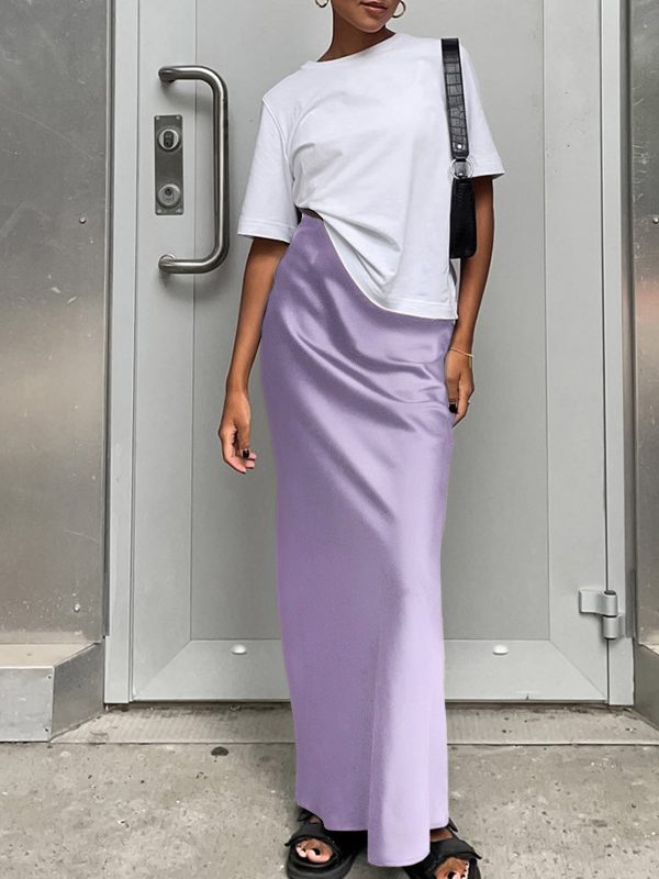 Utility Satin Maxi Skirt - Image 6
