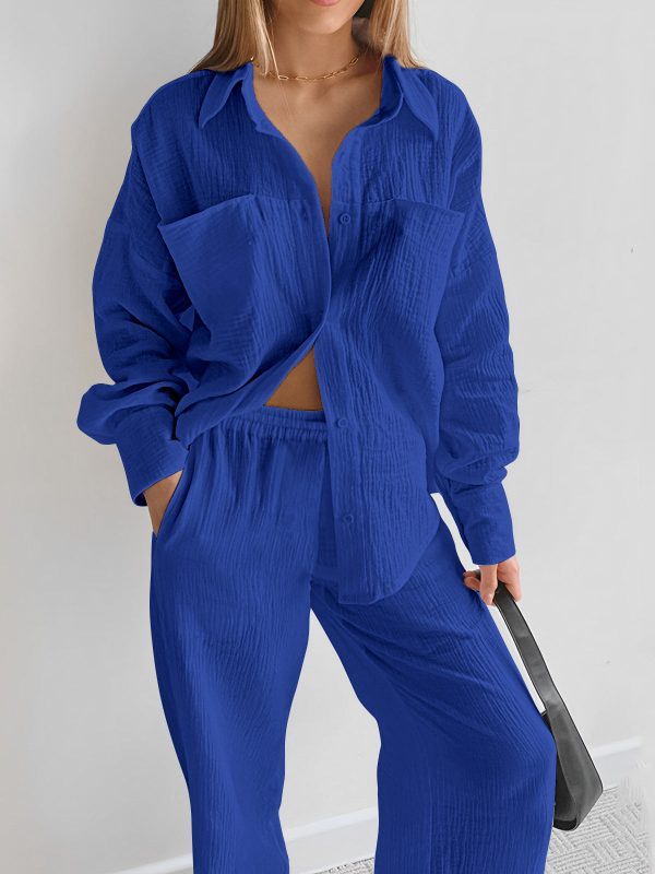 Minimalist Cotton Two Piece Pants Set - Image 10