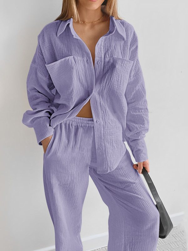Minimalist Cotton Two Piece Pants Set - Image 7
