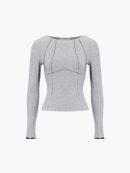 Basic Piping Long Sleeve Top