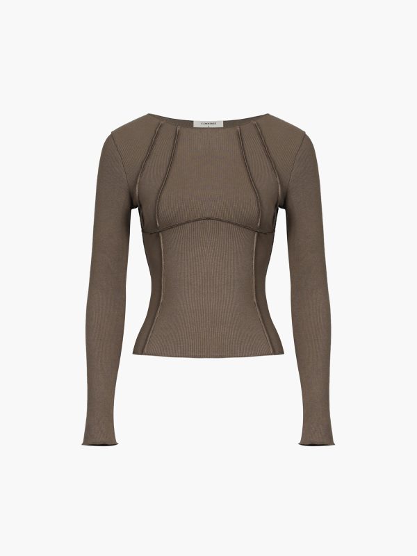 Basic Piping Long Sleeve Top - Image 11