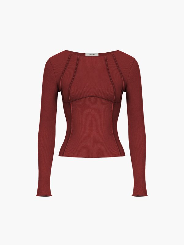 Basic Piping Long Sleeve Top - Image 12