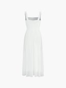 Semi-Sheer Cami Long Dress