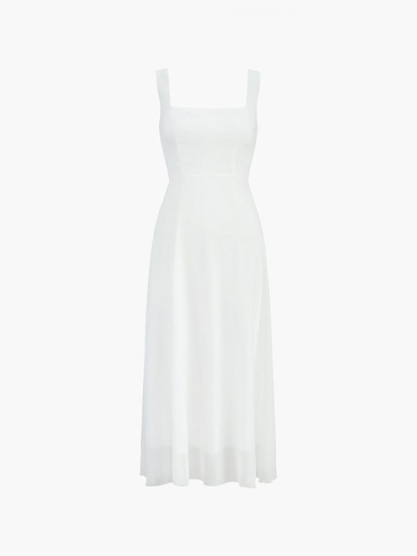 Semi-Sheer Cami Long Dress - Image 2