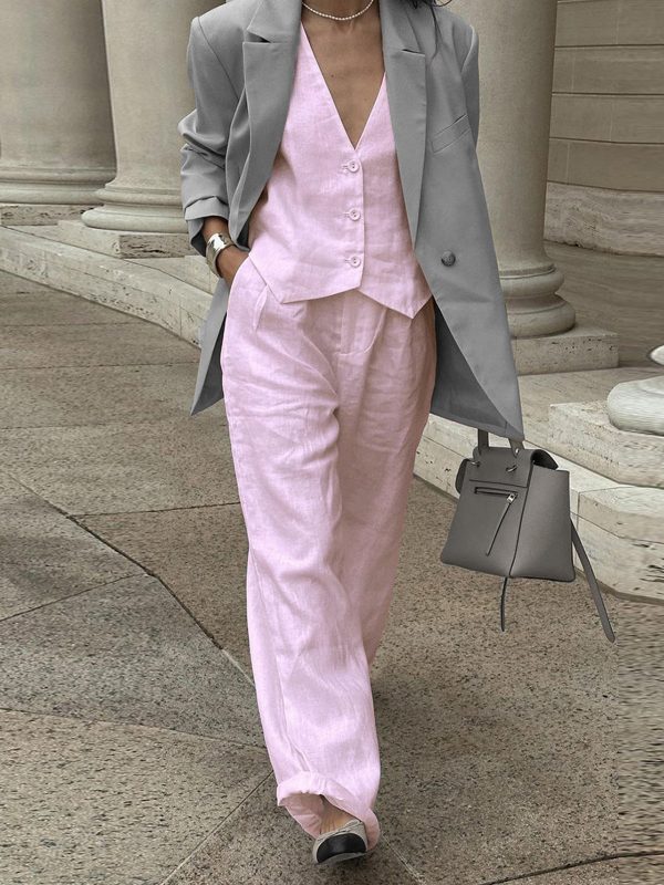 Cotton Casual Pants Set - Image 8
