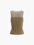 Sheer Ribbed Tank Top
