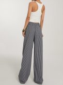 Casual Striped Wide Leg Pants