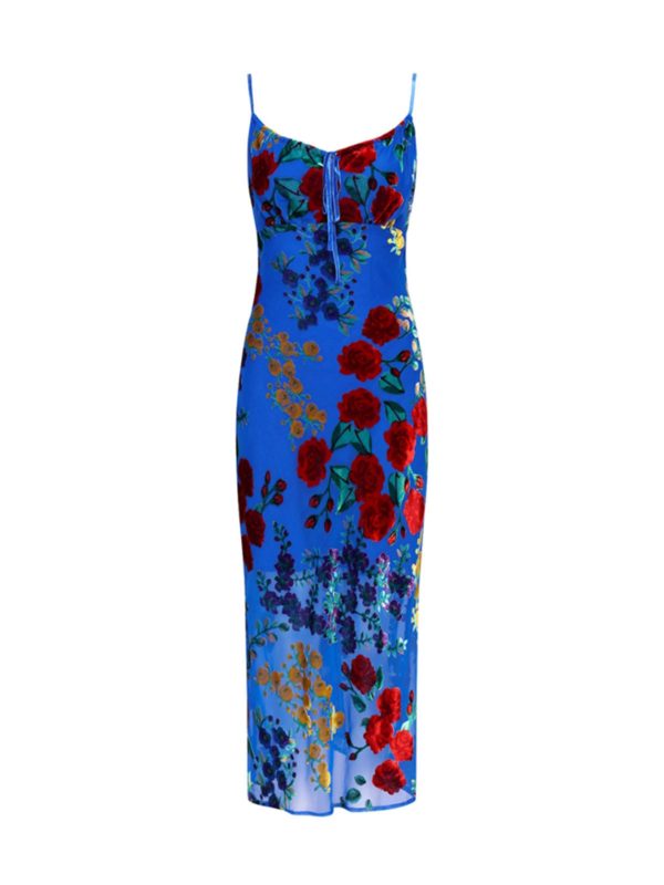 Printed Spaghetti Strap Midi Dress - Image 6