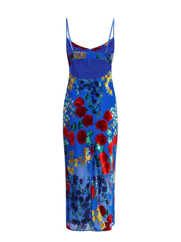 Printed Spaghetti Strap Midi Dress - Image 7