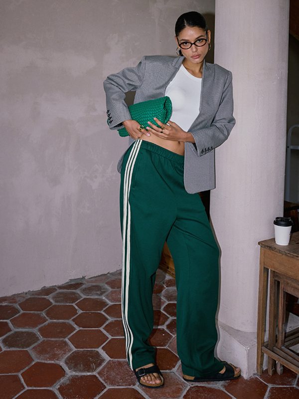 Casual Striped Patchwork Pants - Image 5
