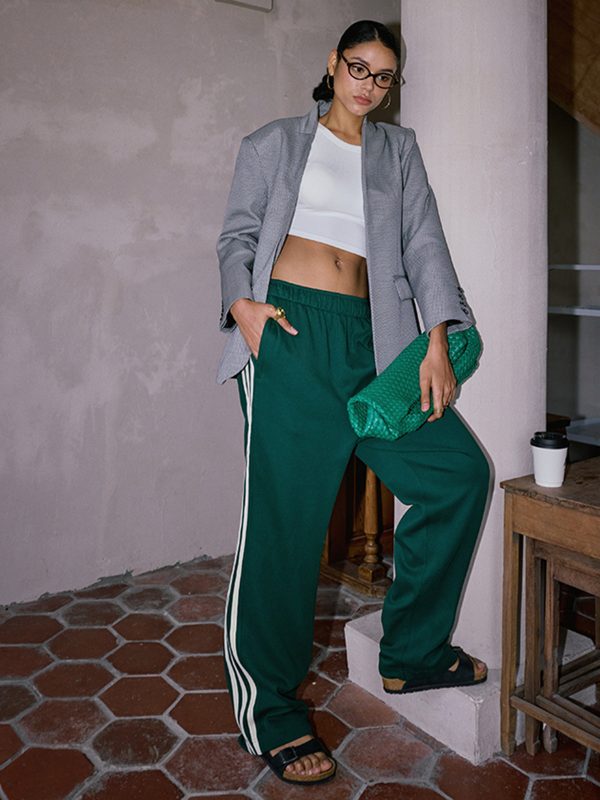 Casual Striped Patchwork Pants - Image 6