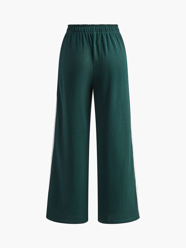 Casual Striped Patchwork Pants - Image 13