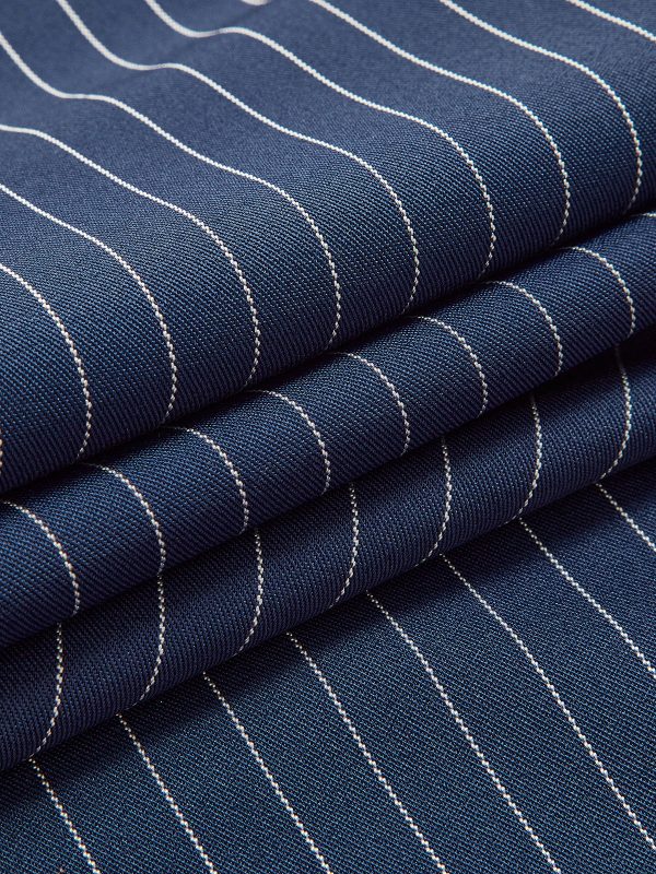 Pinstripe Pleated Wide-Leg Pants - Image 7