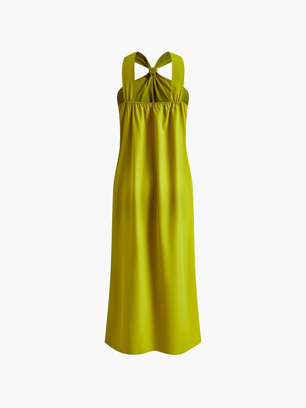 Cross Halter Split Long Dress - Image 6
