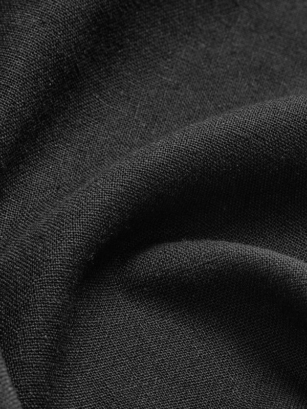 Linen Pleated Maxi Skirt - Image 13