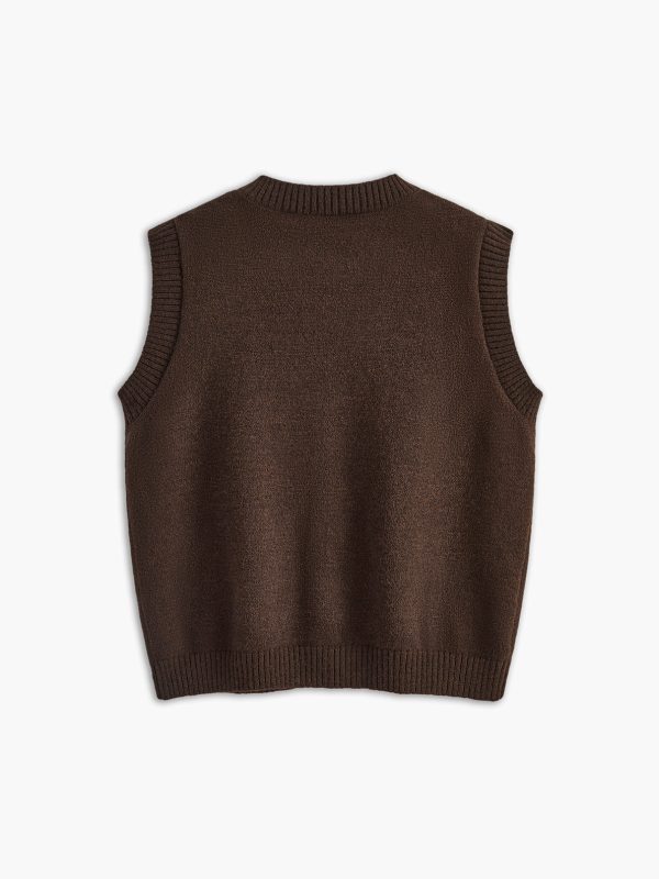 Casual Button Up Sweater Vest - Image 11