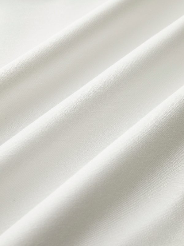 Solid  Asymmetrical Straight Leg Pants Set - Image 9