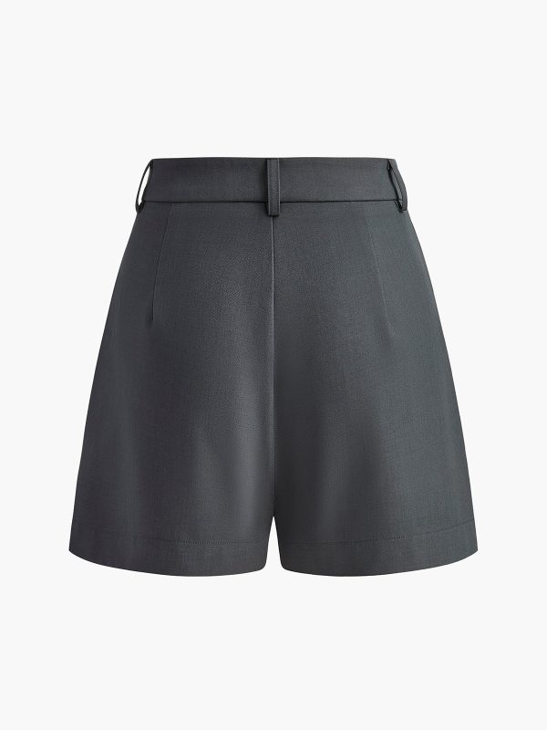 Semi-Sheer Mid-Waist Shorts Without Belt - Image 16