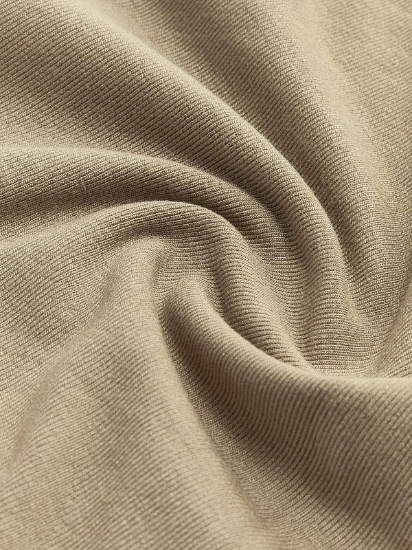 Ribbed Knit Long Sleeve Asymmetric Shirt - Image 6