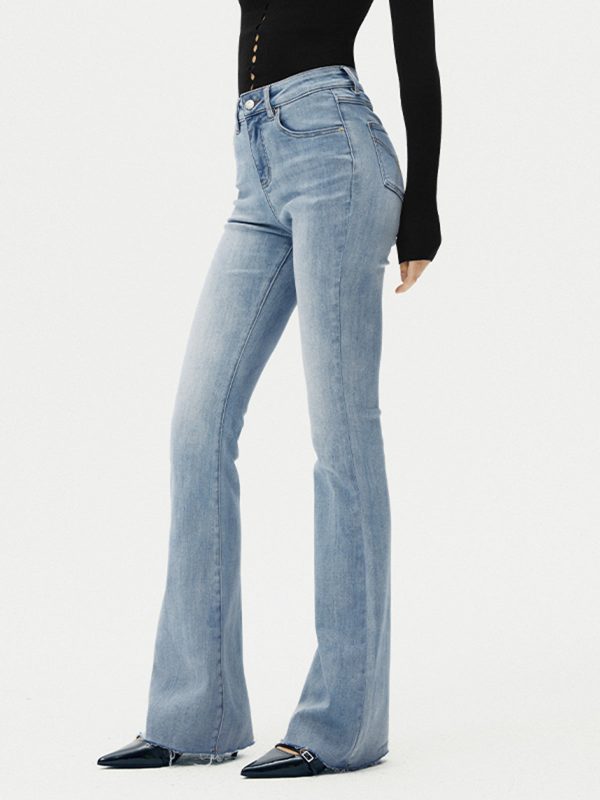 High-Waist Denim Bootcut Jeans - Image 10