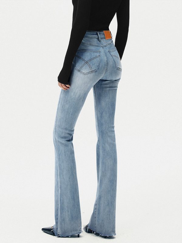 High-Waist Denim Bootcut Jeans - Image 9