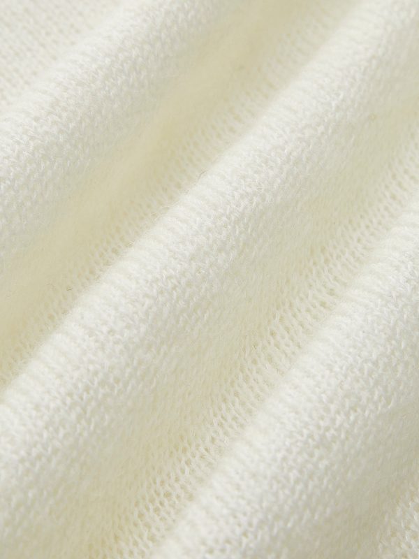 Hollow Draped Snug Knit Top - Image 6