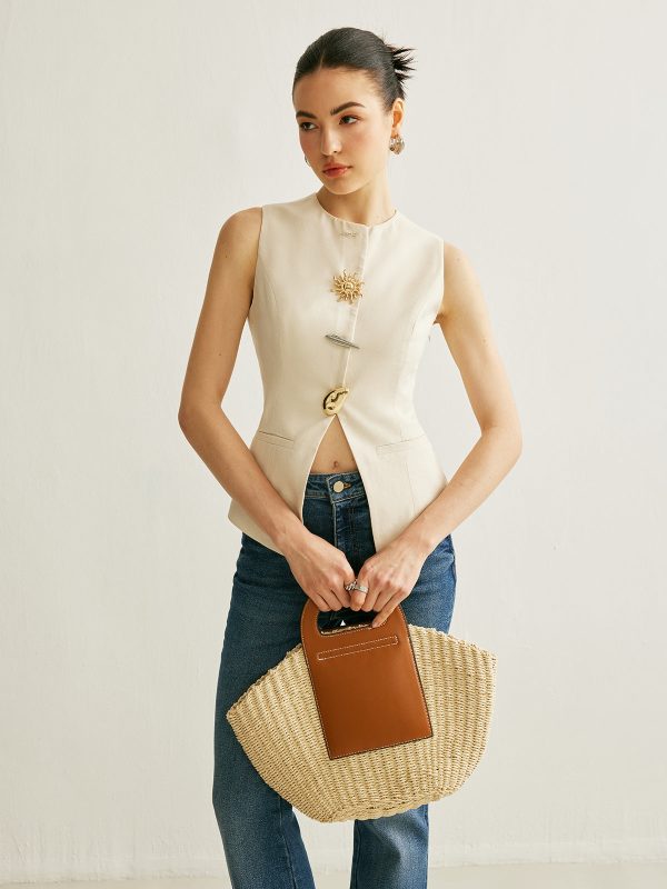 Metal Detail Split Vest - Image 5