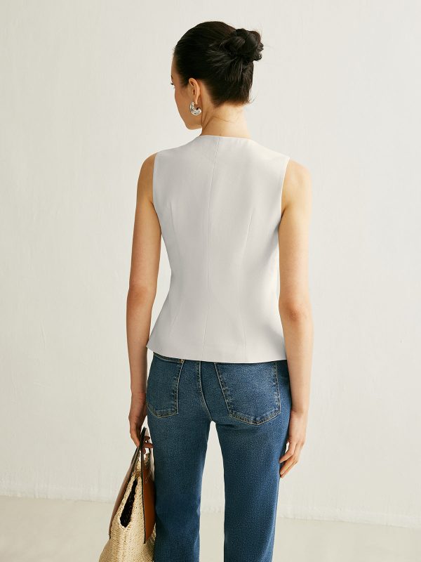 Metal Detail Split Vest - Image 8