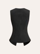 Metal Detail Split Vest