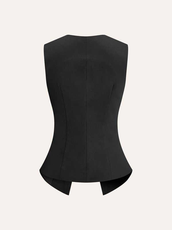 Metal Detail Split Vest - Image 14