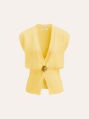 V-Neck Buttoned Detail Sweater Vest